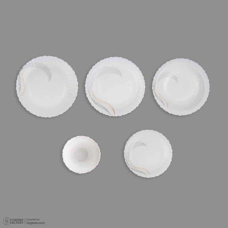 سرویس غذاخوری 25 پارچه گلدن اوپال مدل شمل کد Carine