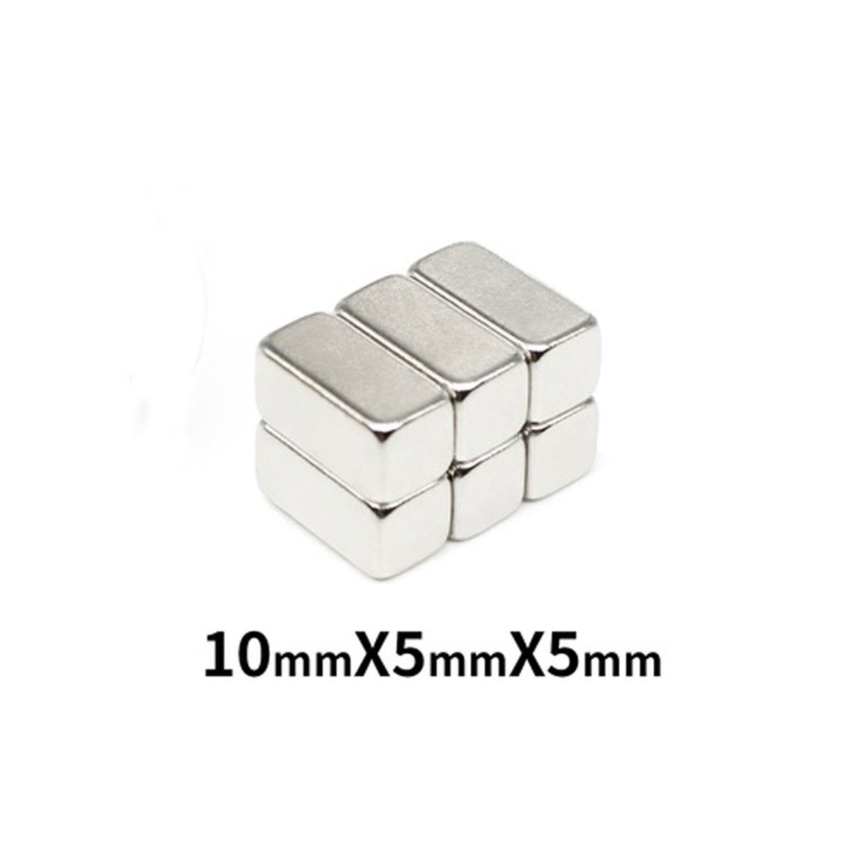 آهن ربا مدل نئودیمیوم مکعب SQ10.5h5 بسته 5 عددی