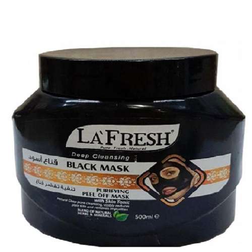 ماسک زغال لا فرِش مدل BLack حجم 500 میلی‌لیتر