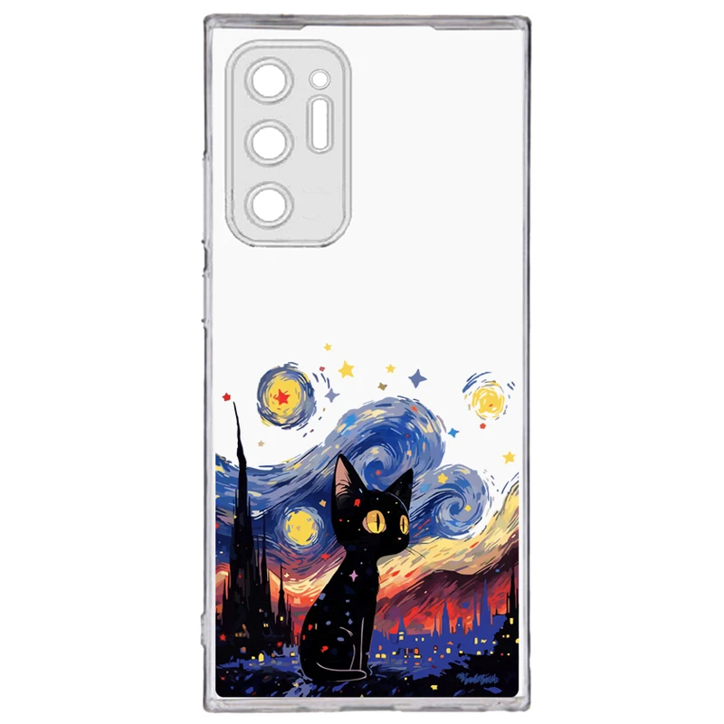 کاور گوشی طرح Black Cat مناسب برای گوشی موبایل سامسونگ Galaxy Note 20 Ultra