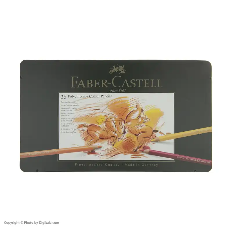 مداد رنگی 36 رنگ فابر کاستل مدل Polychromos
