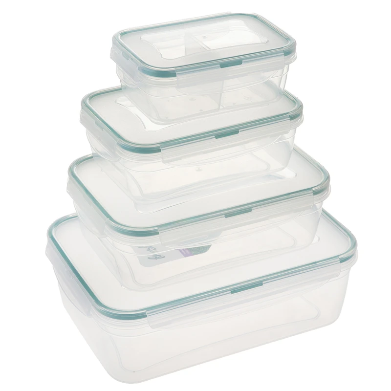 ست ظرف نگهدارنده 4 پارچه ایراک پلاستیک مدل LC315