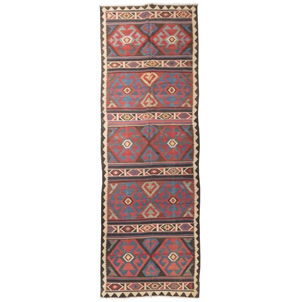 گلیم دستباف قدیمی کناره طول چهار متر سی پرشیا کد 187370 گلیم دستباف قدیمی کناره طول چهار متر سی پرشیا کد 187370