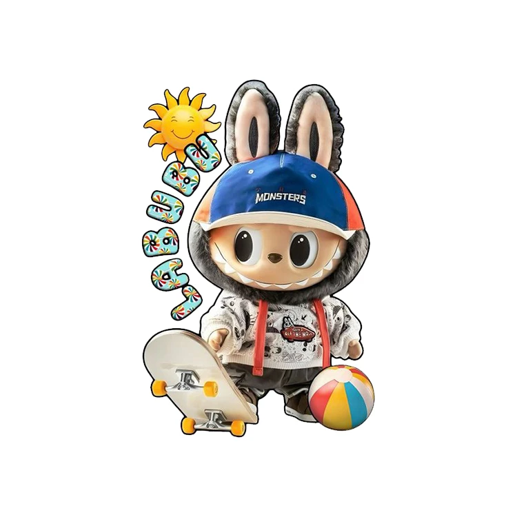 استیکر پارچه و لباس پاد آفرین مدل لبوبو اسکیت کد 135