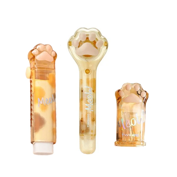 پاک کن مدل پنجه گربه به همراه غلط گیر و تراش مجموعه 3 عددی