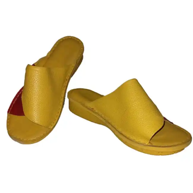 دمپایی زنانه مدل طبی تمام چرم خار پاشنه کد 216