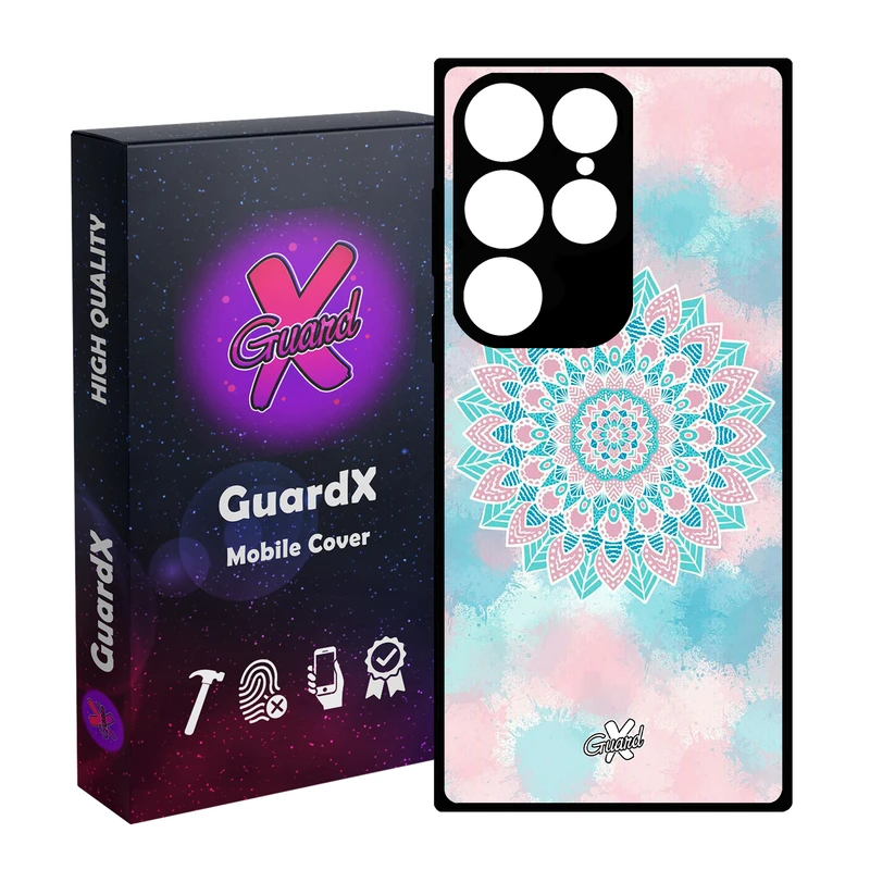 کاور گارد ایکس طرح ماندالا مدل Glass10065 مناسب برای گوشی موبایل سامسونگ Galaxy S24 Ultra