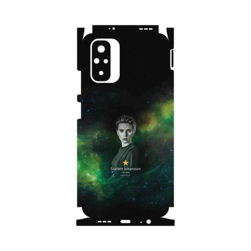 برچسب پوششی ماهوت مدل Scarlett Johansson-FullSkin مناسب برای گوشی موبایل شیائومی Redmi Note 10