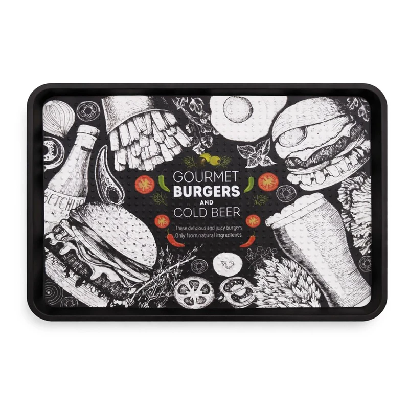 سینی بدون دسته طرح COLD BEER سایز 26*36 سانتی متر