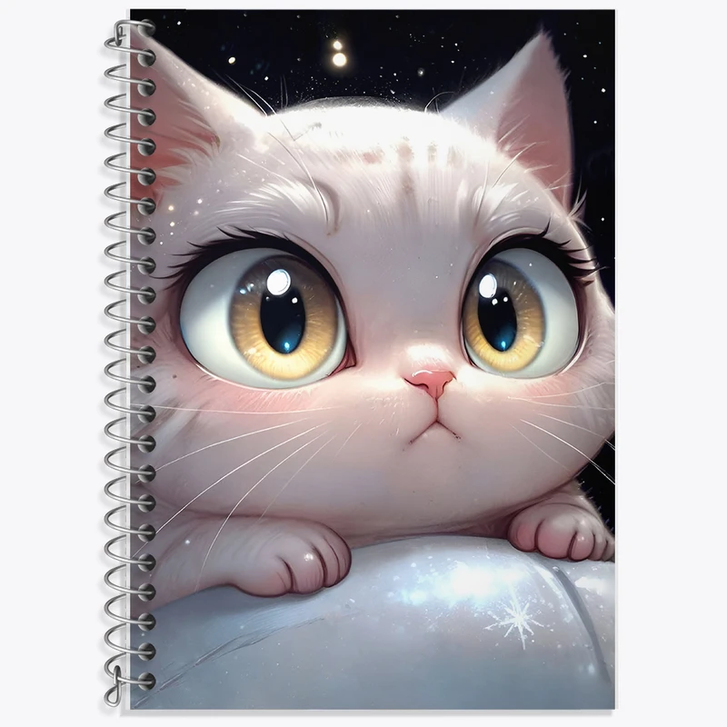 دفتر لغت 50 برگ خندالو طرح گربه بامزه کد F5414