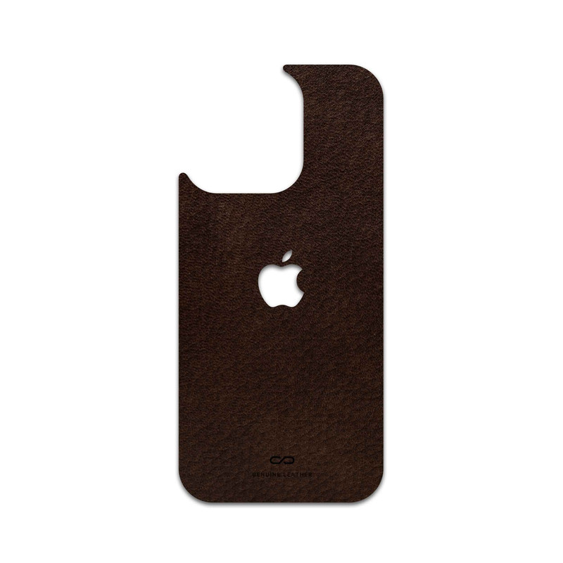 برچسب پوششی ماهوت مدل Dark-Brown-Leather مناسب برای گوشی موبایل اپل iPhone 16 Pro