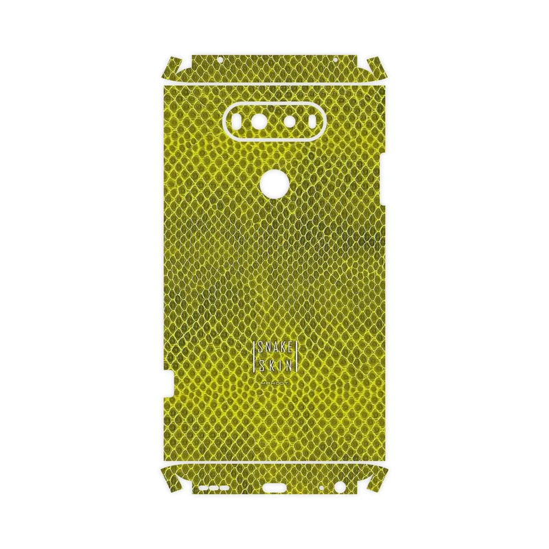 برچسب پوششی ماهوت مدل Yellow Snake Skin-FullSkin مناسب برای گوشی موبایل ال جی V20