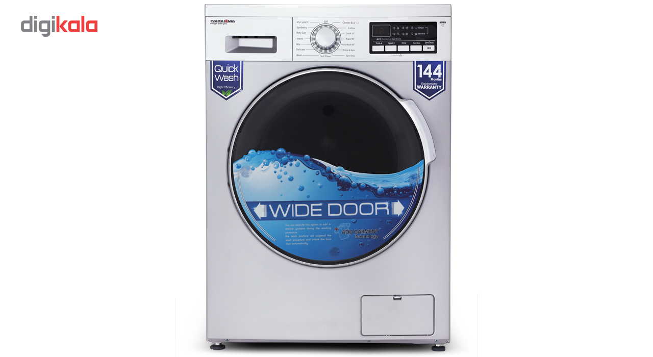 ماشین لباسشویی پاکشوما مدل WFU-80412 با ظرفیت 8 کیلوگرم