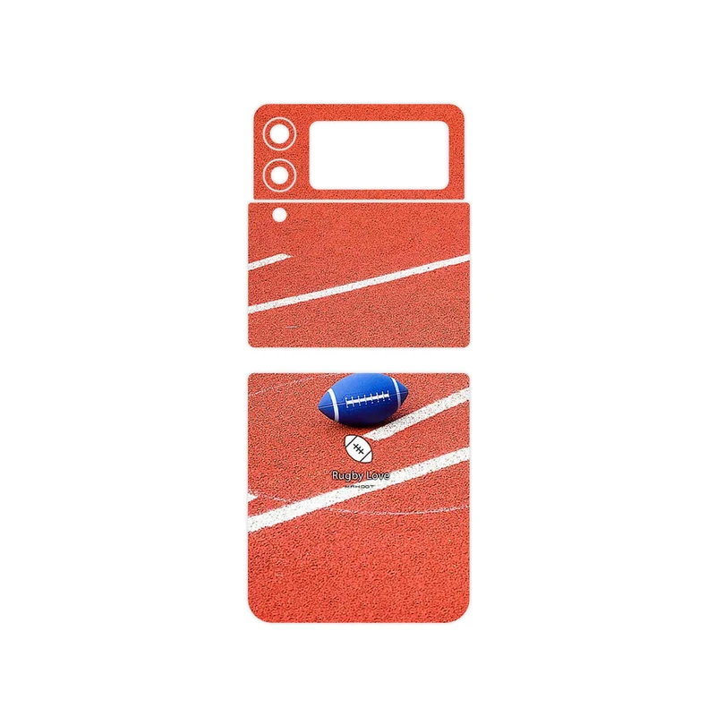 برچسب پوششی ماهوت مدل Rugby football مناسب برای گوشی موبایل سامسونگ Galaxy Z Flip3 5G