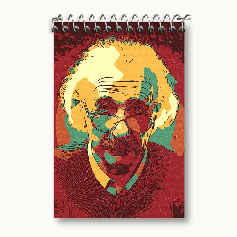 دفتر یادداشت 50 برگ خندالو مدل آلبرت اینشتین کد F1794