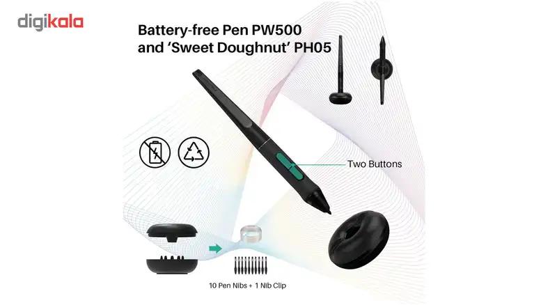 تبلت گرافیکی و قلم نوری مدل Huion Kamvas-GT191-V2