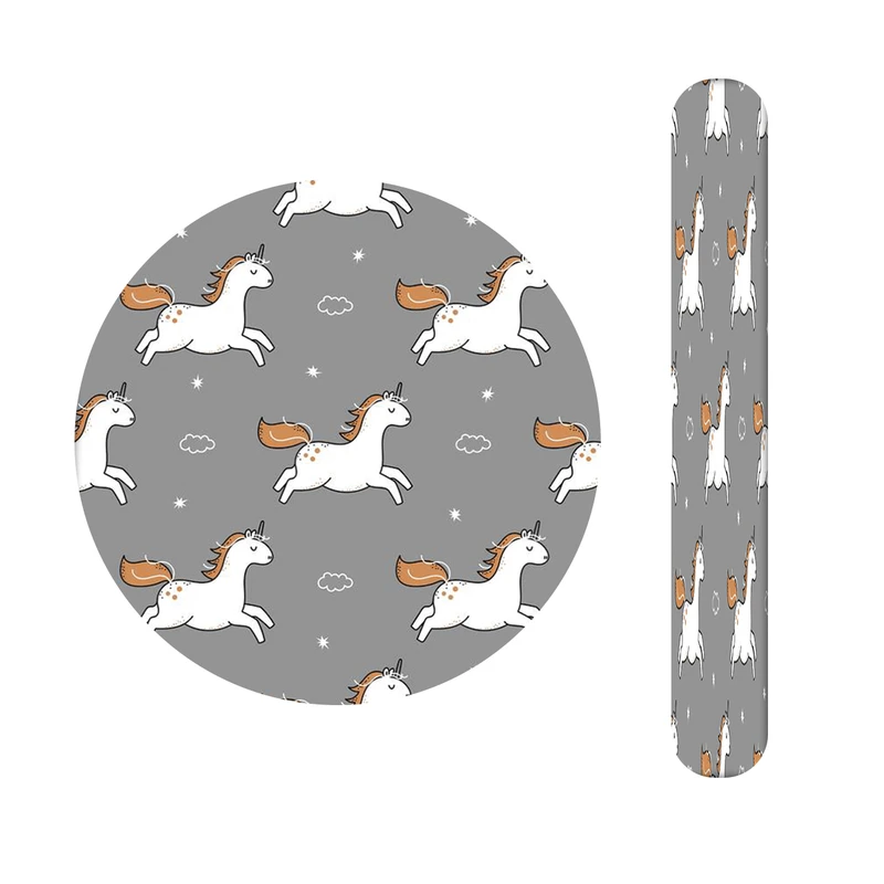 آینه آرایشی جیبی مدل یونیکورن کد 476  به همراه سوهان ناخن