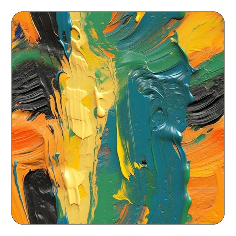 مگنت کاکتی طرح نقاشی رنگ روغن مدل mp70006