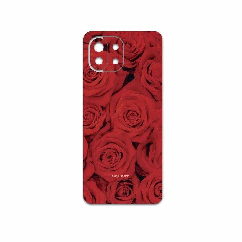 برچسب پوششی ماهوت مدل Red-Flower مناسب برای گوشی موبایل شیائومی 11 Lite 5G NE