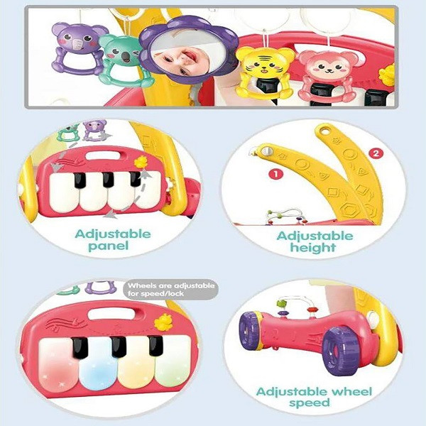 واکر دو کاره کودک طرح لاکچری مدل 6014