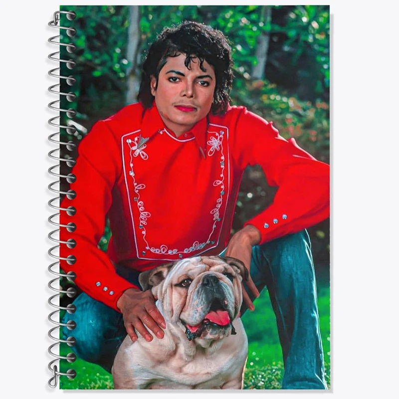 دفتر لغت 50 برگ خندالو مدل مایکل جکسون Michael Jackson کد 19223