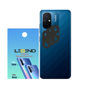 محافظ لنز دوربین لجند مدل فلزی مناسب برای گوشی موبایل شیائومی Redmi 12C بسته 3 عددی