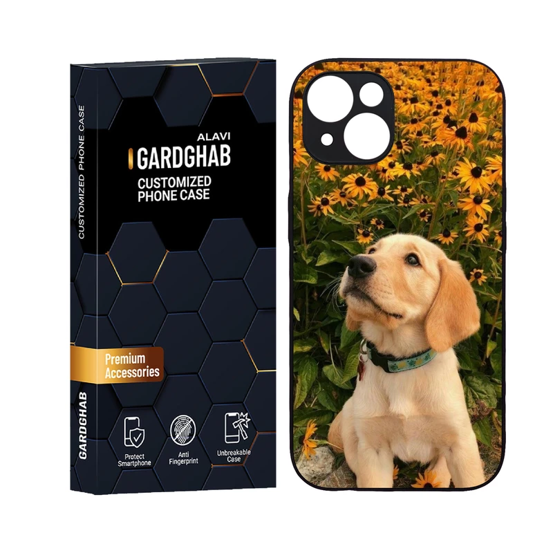 کاور گارد قاب علوی مدل دورژله ای حیوانات مناسب برای گوشی موبایل اپل iPhone 14