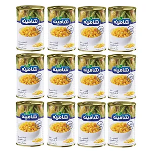 کنسرو ذرت شیرین شامینه - 350 گرم بسته 12 عددی
