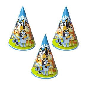 کلاه تولد مدل بلویی کد H1 مجموعه 3 عددی