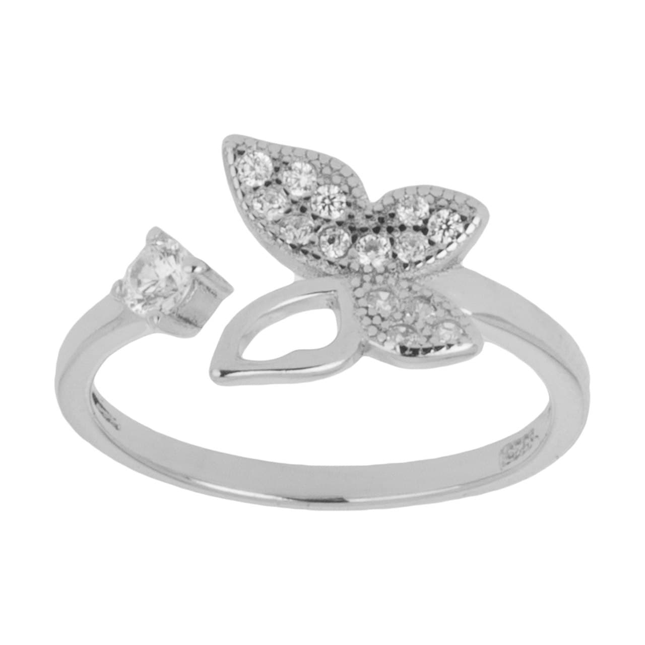 انگشتر نقره زنانه گالری شمرون مدل پروانه کد RNG408S0