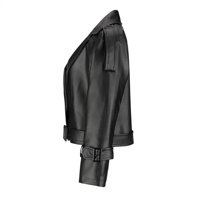 کت چرم زنانه السانا مدل هاوین کد 163101