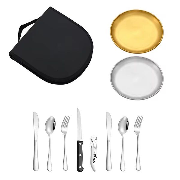 مجموعه ظروف سفری 2 نفره کد Stainless steel