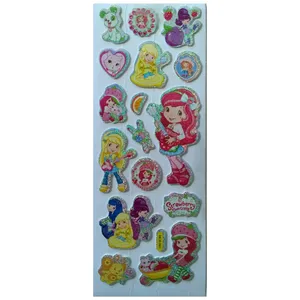 استیکر دیواری کودک مدل دختر توت فرنگی کد 2