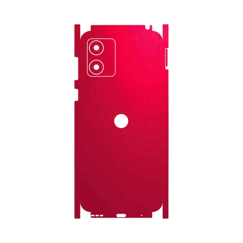 برچسب پوششی ماهوت مدل Matte-Warm-Red-FullSkin مناسب برای گوشی موبایل موتورولا Moto E13
