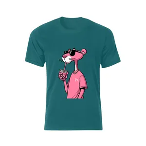 تی شرت آستین کوتاه مردانه مدل پلنگ صورتی 1