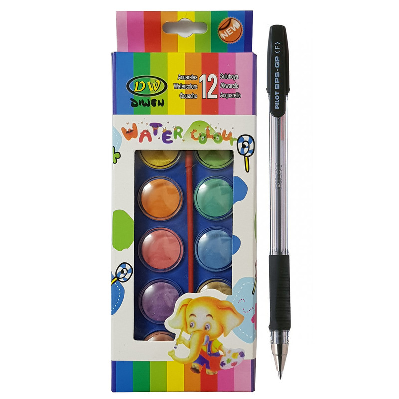 آبرنگ 12 رنگ دیو مدل 2816 آبرنگ 12 رنگ دیو مدل 2816