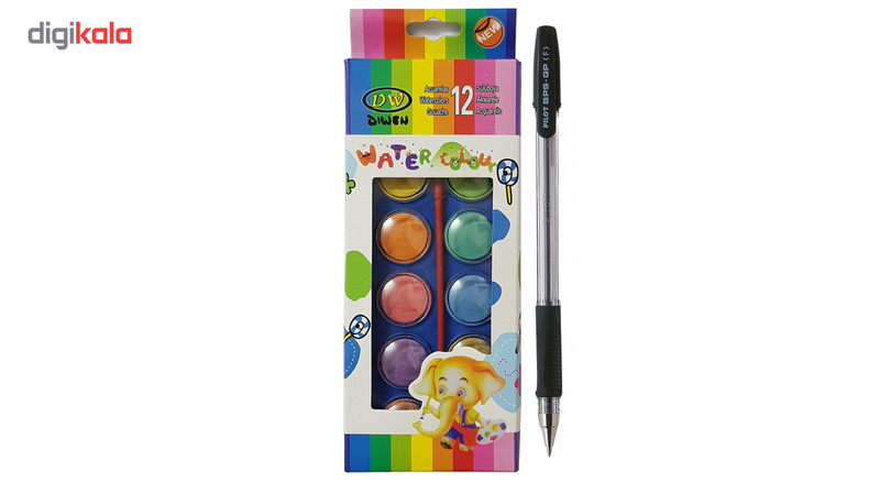 آبرنگ 12 رنگ دیو مدل 2816 آبرنگ 12 رنگ دیو مدل 2816