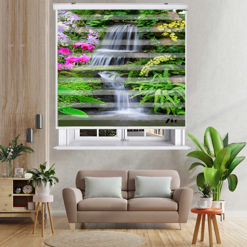 پرده زبرا زیو کد L5050 سایز 150X150 سانتی متر