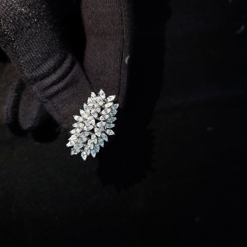 انگشتر نقره زنانه جی تی ای مدل جواهری