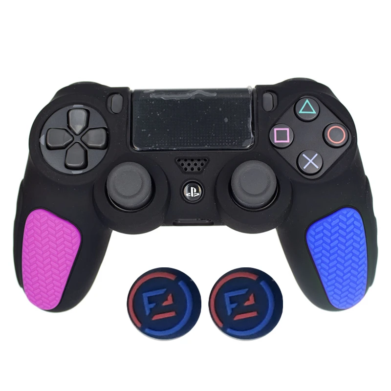 محافظ دسته پلی استیشن ۴ مدل Anti slip PS4402 به همراه روکش آنالوگ