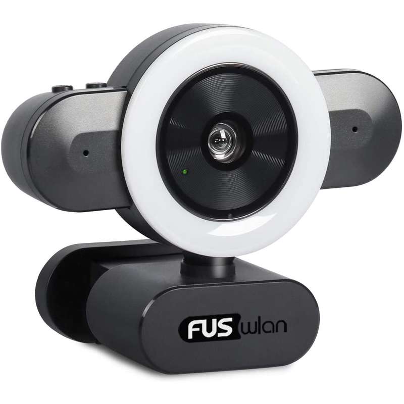 وب کم فوس لان مدل 2K Streaming with Ring Light وب کم فوس لان مدل 2K Streaming with Ring Light