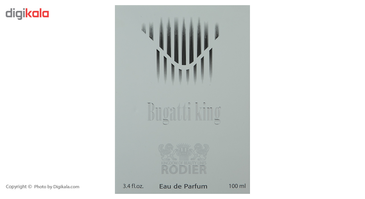 ادو پرفیوم مردانه رودیر مدل Bugatti King حجم 100 میلی لیتر