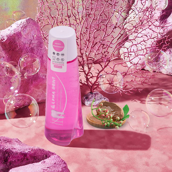 دهان شویه آلفادنت مدل Sensitive حجم 400 میلی لیتر