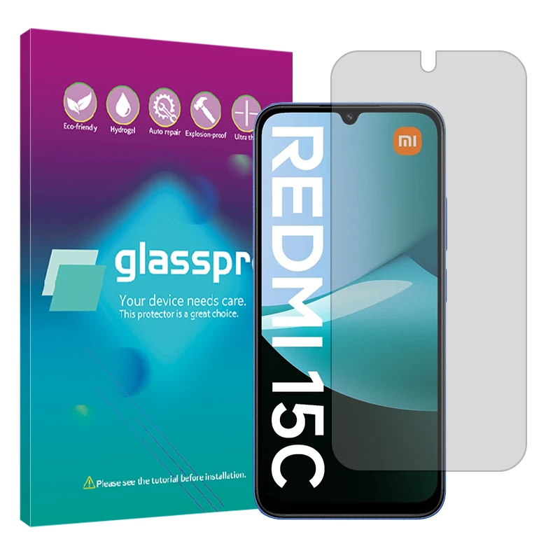 محافظ صفحه نمایش مات گلس پرو مدل Resistant مناسب برای گوشی موبایل شیائومی Redmi 15C