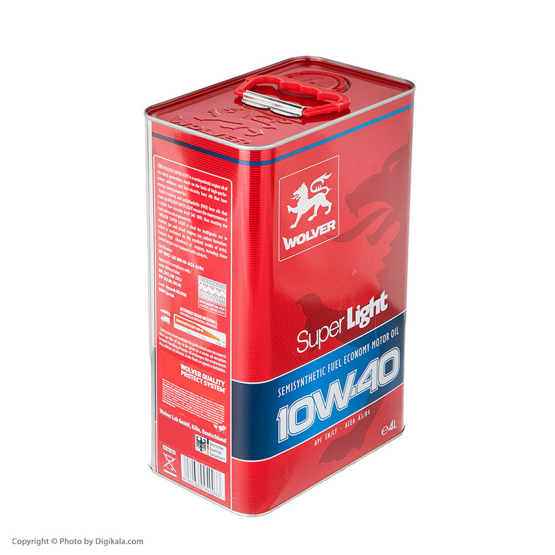 قیمت و خرید روغن موتور خودرو ولور مدل Super light 10W40 SN حجم 4 لیتر