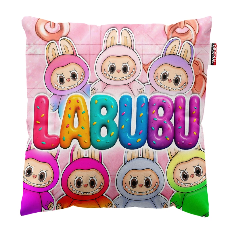 کوسن پاد آفرین مدل عروسک لبوبو کد PK301859 سایز 30*30 سانتی متر