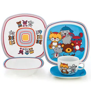 Zarin Iran Covatro Rabit 5 Pieces Porcelain Children Dinnerware Set Grade On