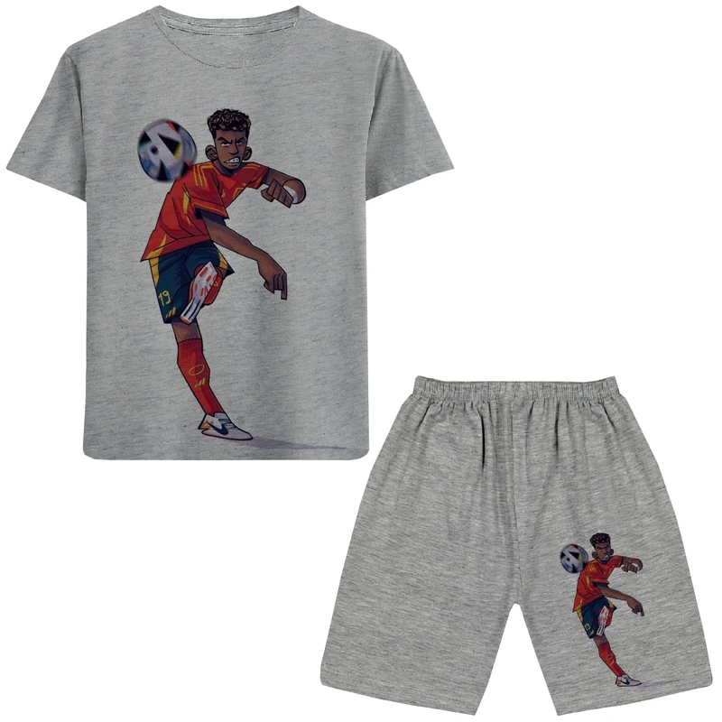 ست تی شرت و شلوارک پسرانه مدل  فوتبالیست W93