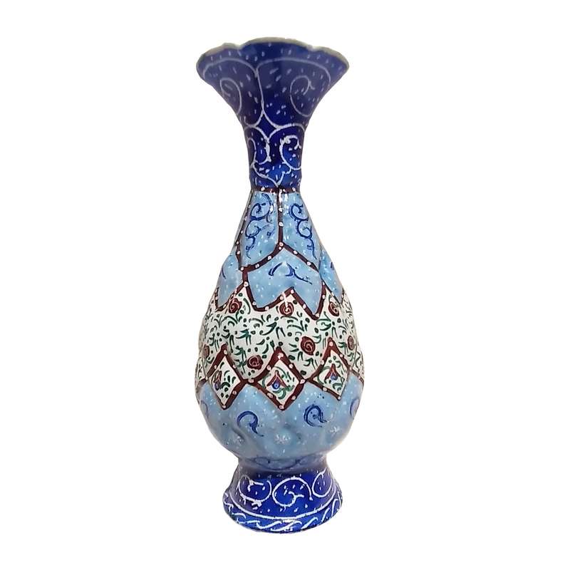 گلدان میناکاری مدل اسلیمی کد G 004