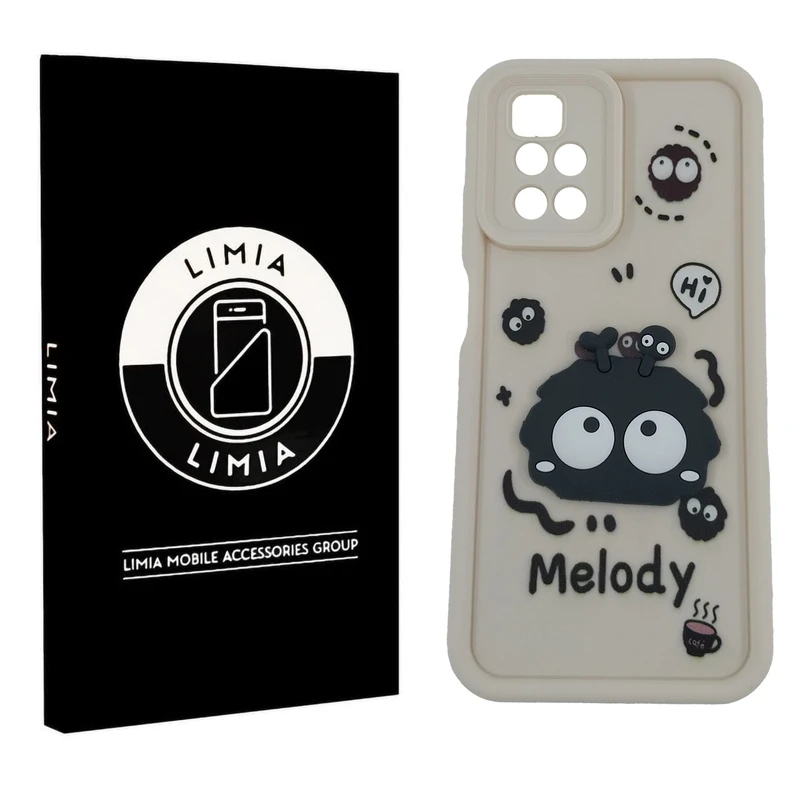 کاور لیمیا مدل سولید لنزدار طرح عروسکی برجسته مناسب برای گوشی موبایل شیائومی Redmi 10 4G